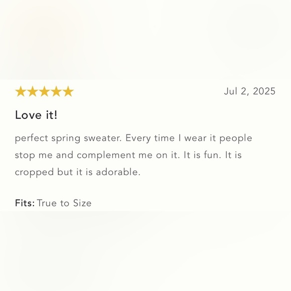 NWT Size L - Daily Practice Cotton Le Tour Crop Crew-Neck Sweater - Picture 9 of 16